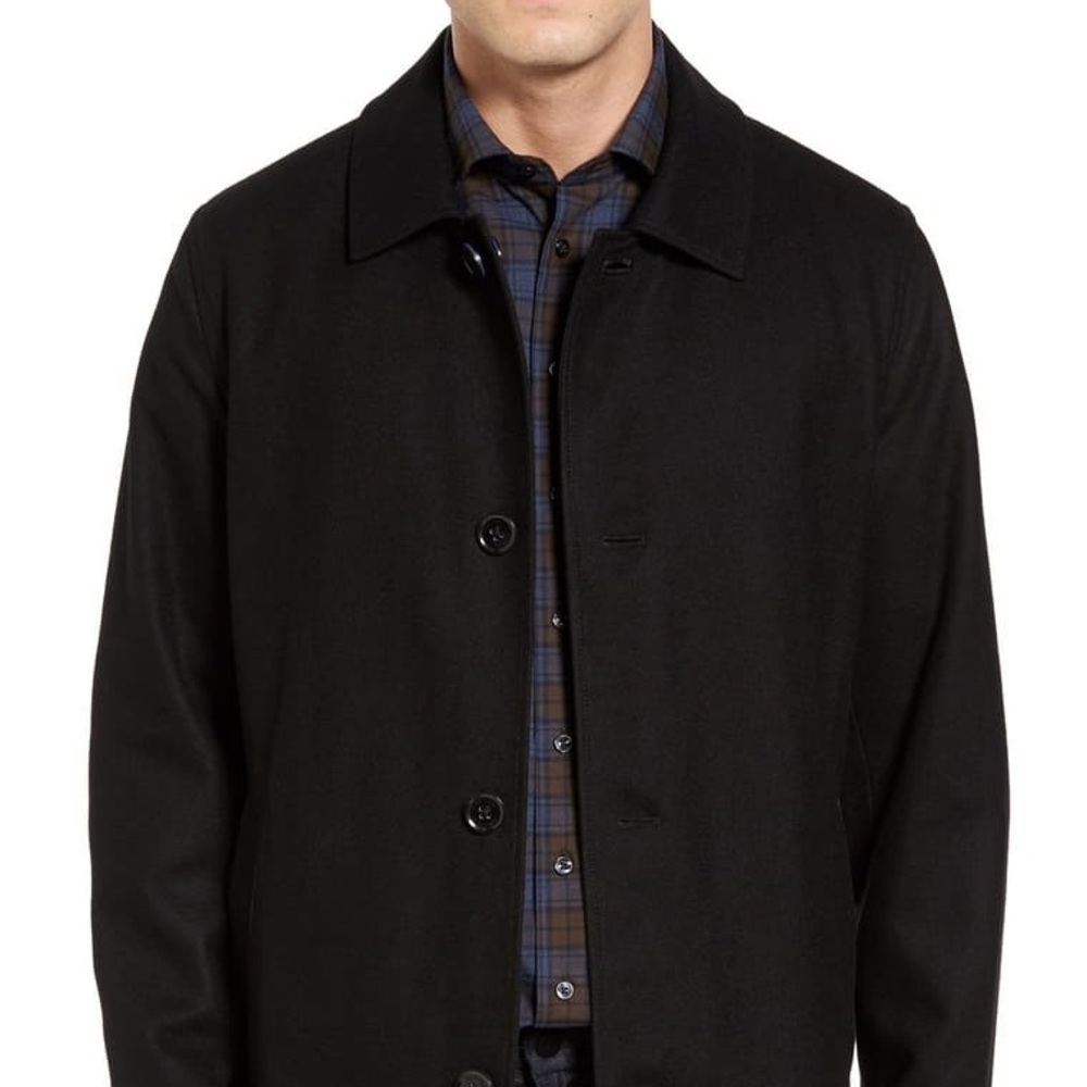 Cole Haan Signature Reversible Wool Blend Overcoat